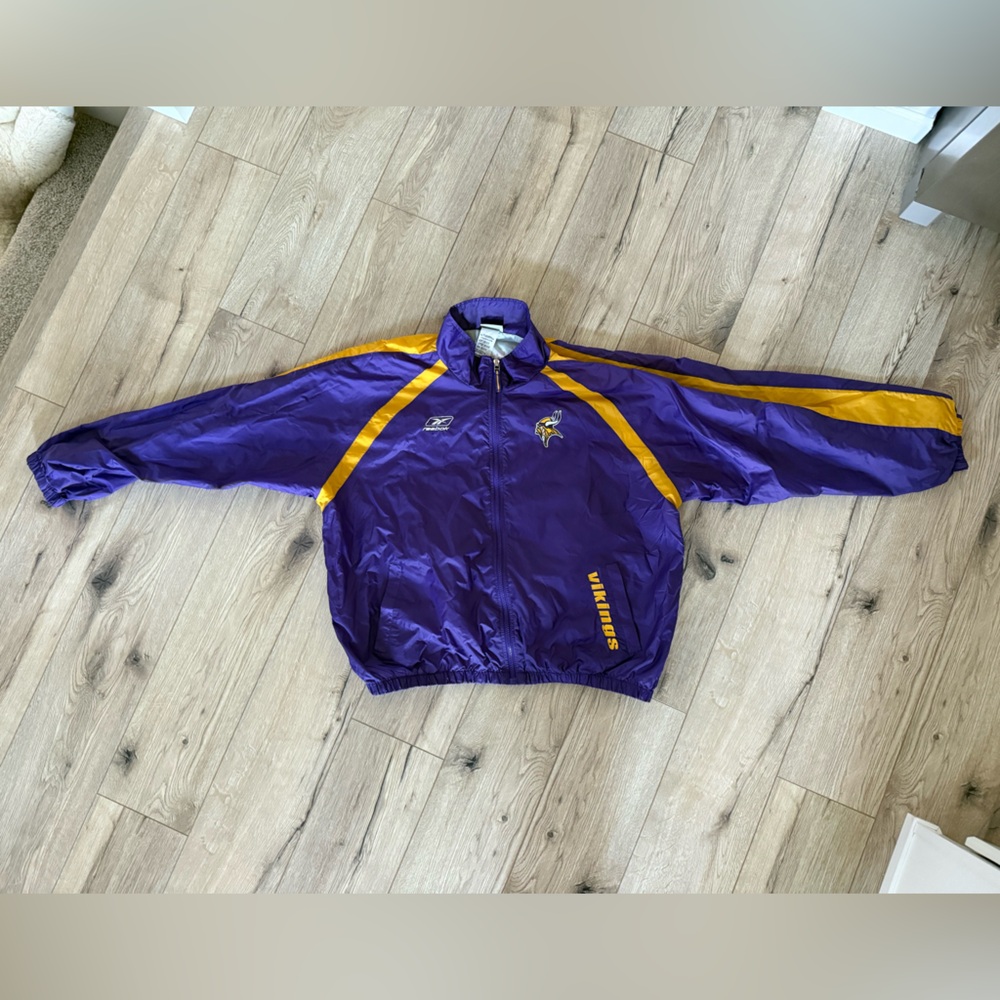 Men’s Vintage Reebok Vikings Windbreaker
